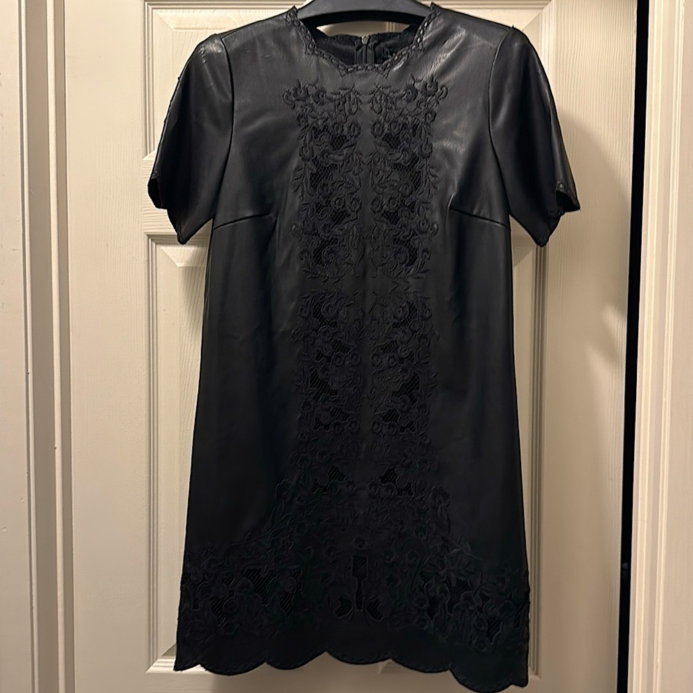 Zara vegan leather dress Brand new with tags XS US 0-2